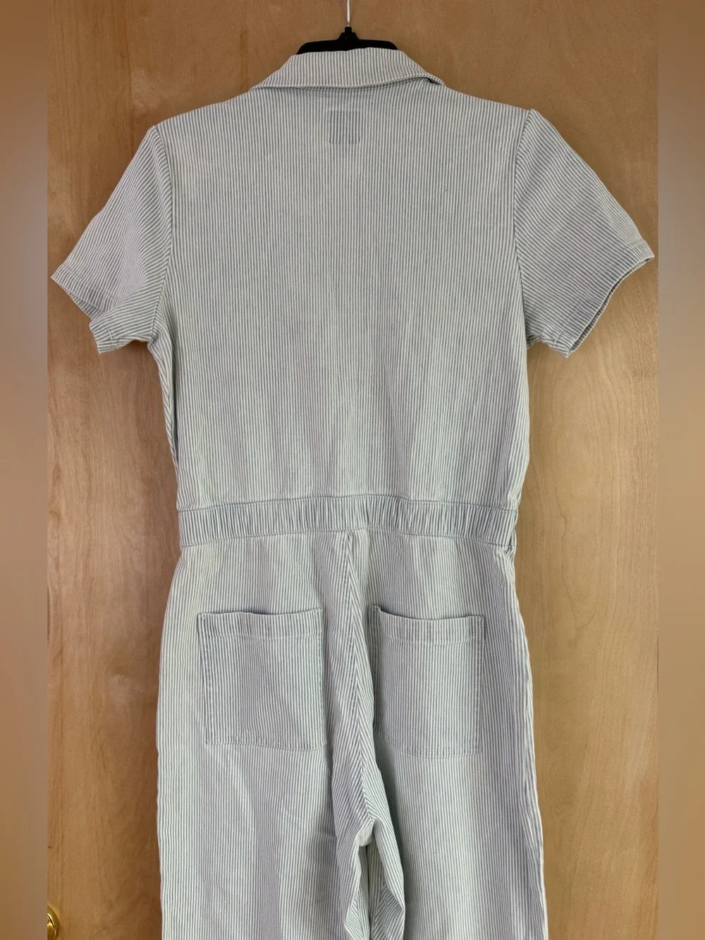 RVCA Striped Boiler Suit Jumpsuit: M